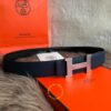 Thắt lưng Hermes xanh mặt ghi Like Auth