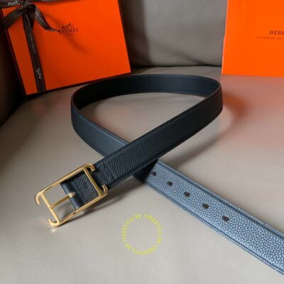 Độ hoàn thiện của thắt lưng Hermes dây đen Like Auth