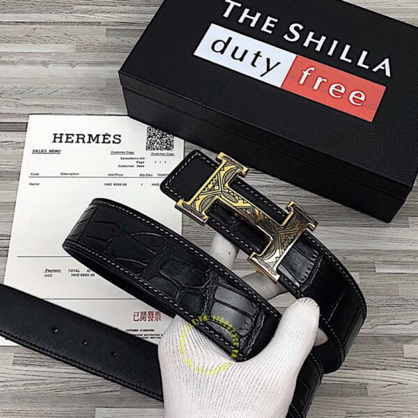 Thắt lưng Hermes khóa họa tiết Like Auth