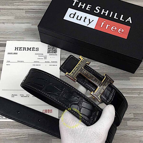 Thắt lưng Hermes khóa vàng dây da Like Auth