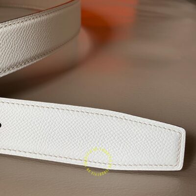 Thắt lưng nam Hermes trắng nâu Like Auth