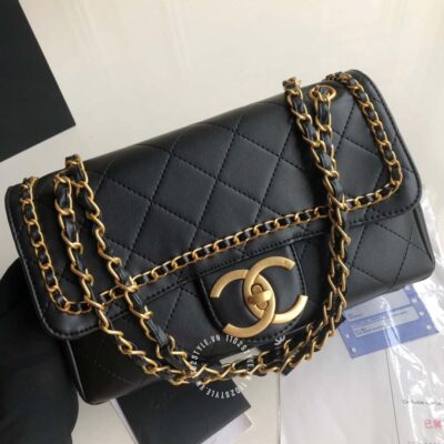 Túi nữ Chanel đeo chéo màu đen phiên bản chất lượng cao