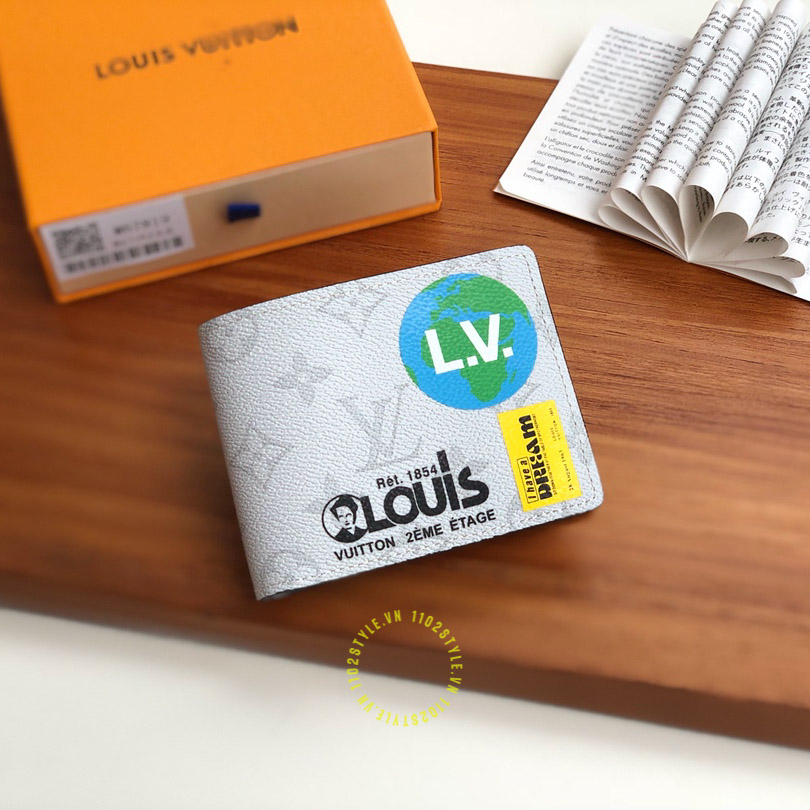 ví ngắn lv nam màu