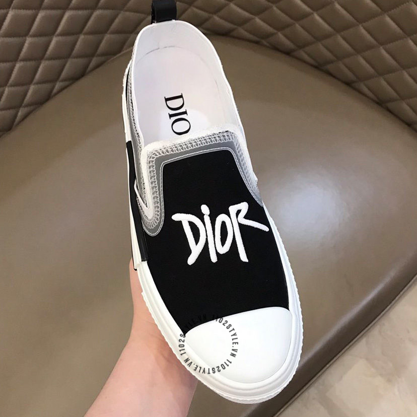 Kiểu dáng và thiết kế của giày lười vải cao cấp Dior and Shawn B23