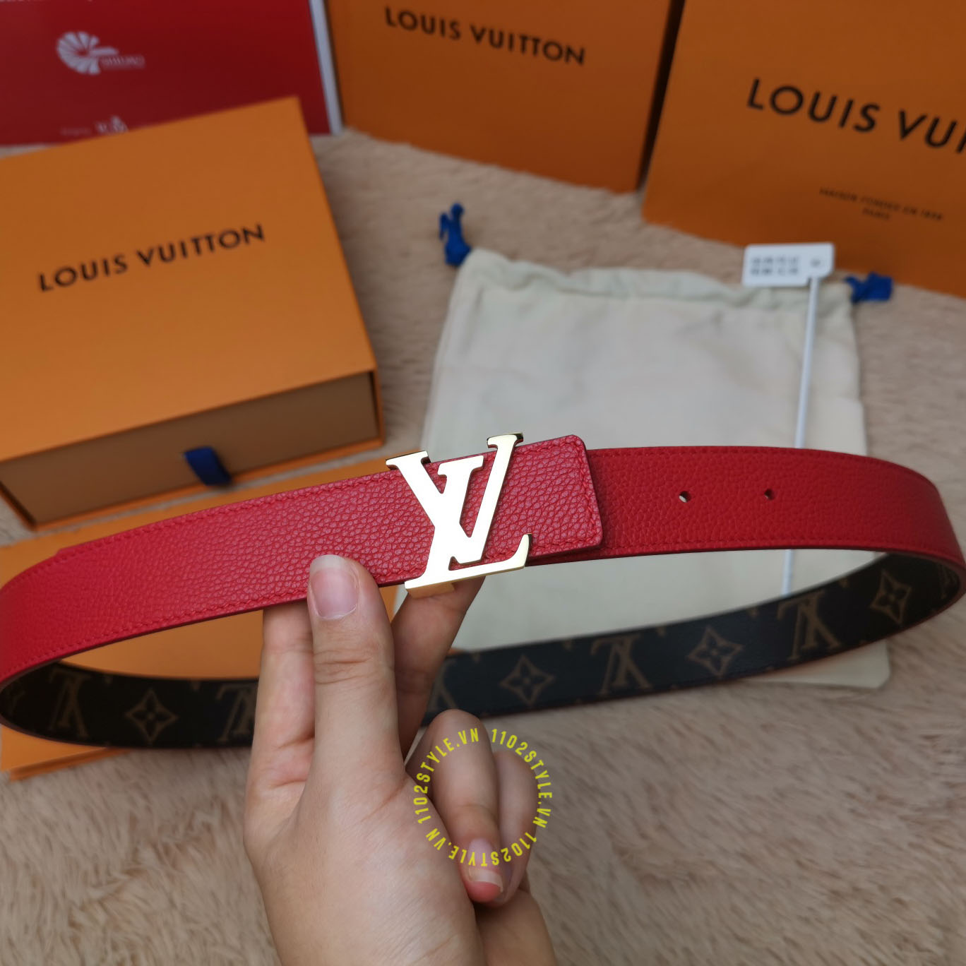 dây nịt louis vuitton nữ