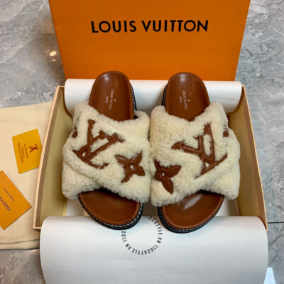Dép quai chéo LV nữ