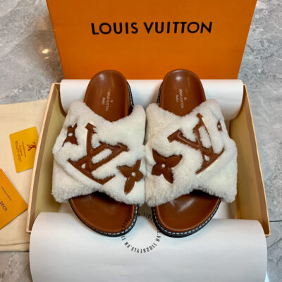 Dép quai chéo LV nữ