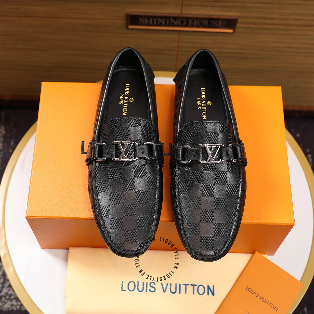 Giày Nam Louis Vuitton Siêu Cấp GNSCLV0038  Giày Lười Louis Vuitton