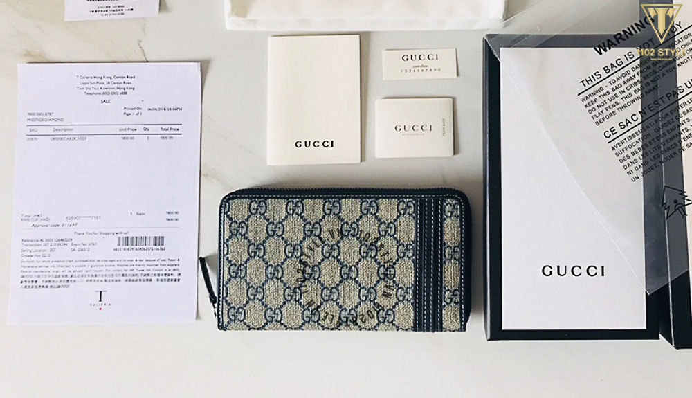 Thiết kế và hình thái sản phẩm bóp nam Gucci hàng hiệu Likeauth