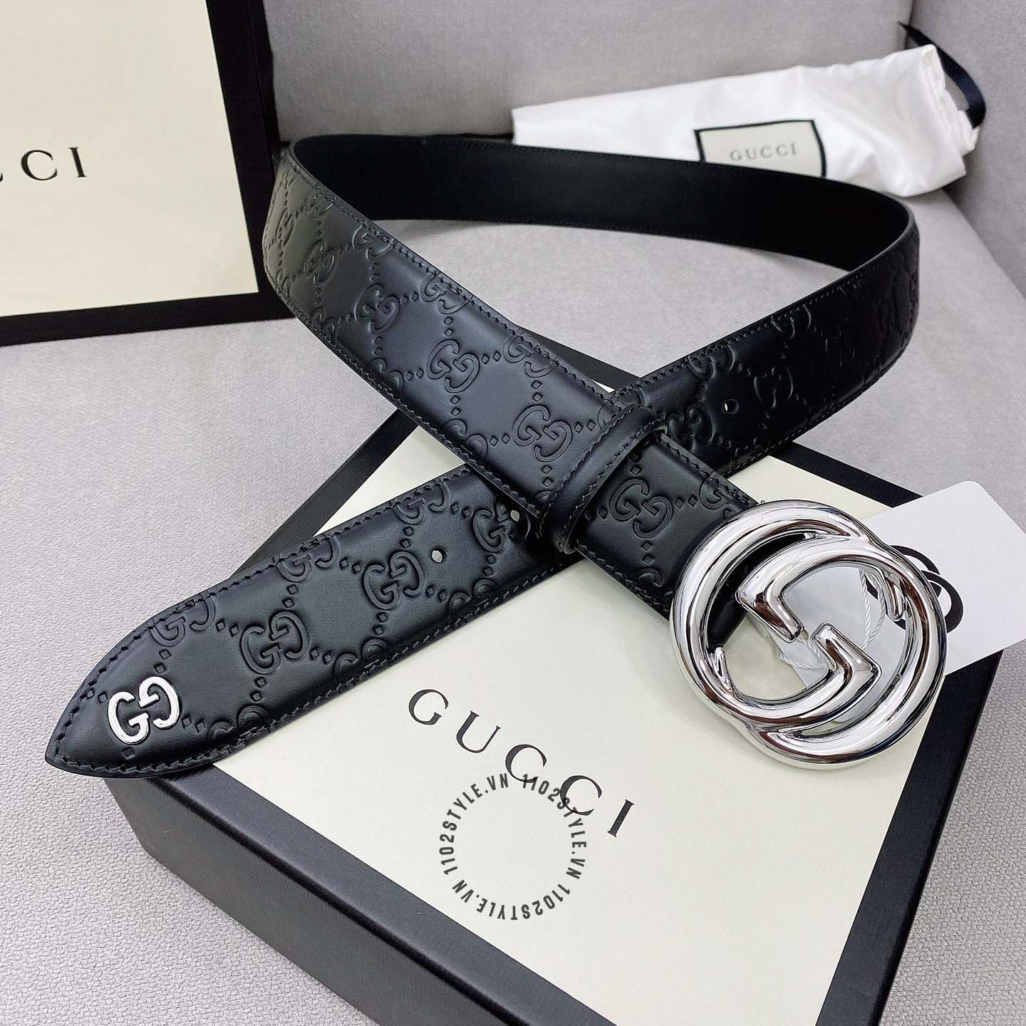 Chất liệu da thắt lưng Gucci bền vững theo thời gian