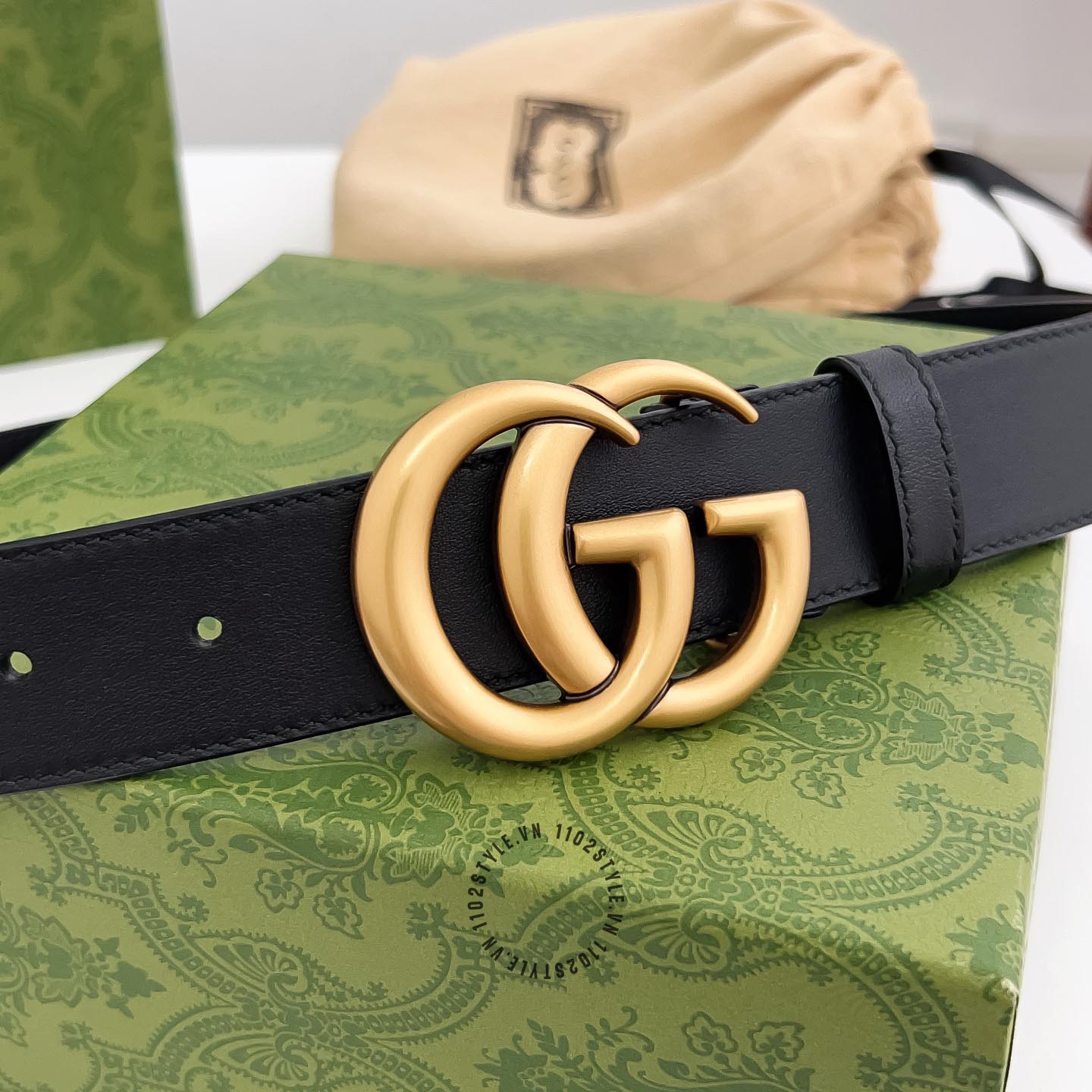 Độ hoàn thiện cao của thắt lưng Gucci nam siêu cấp 