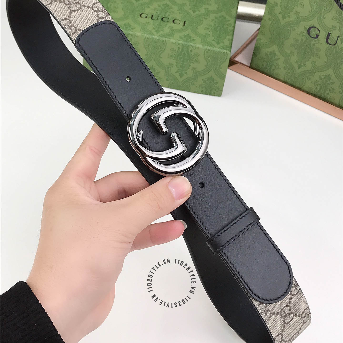 Thiết kế thắt lưng Gucci nam siêu cấp 