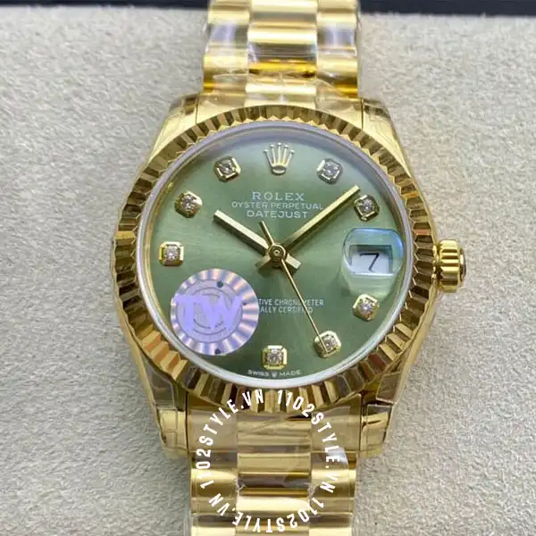 Đồng hồ nữ Rolex dây mạ vàng Datejust M278278-0011