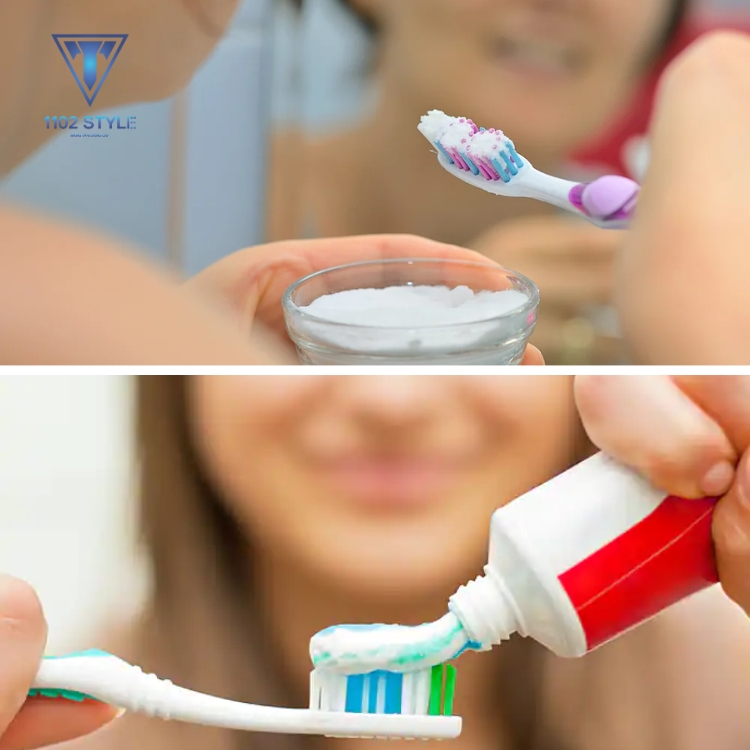 Kem đánh răng - Chất tẩy rửa vết bẩn hiệu quả - cách làm sạch túi da