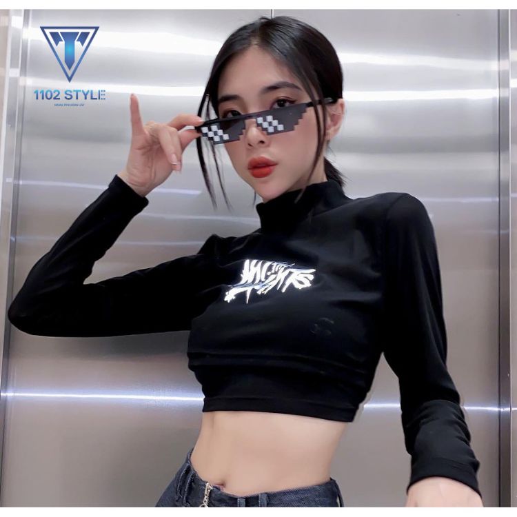 Các mẫu áo croptop tay dài đẹp
