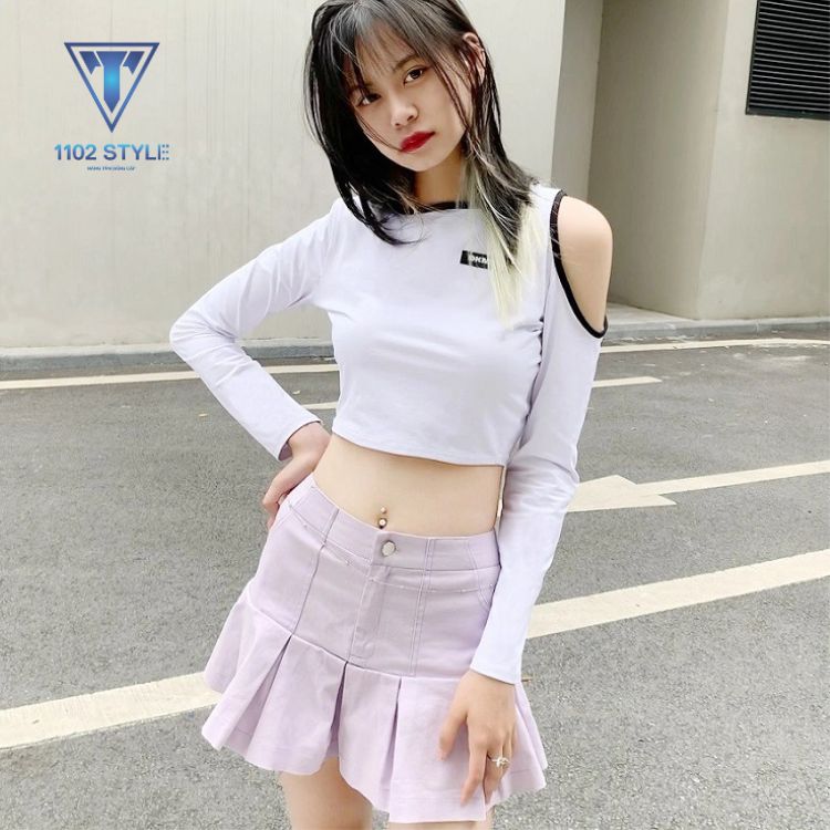 Các mẫu áo croptop tay dài đẹp