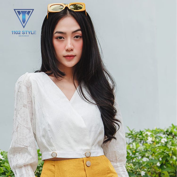 Các mẫu áo croptop tay dài đẹp