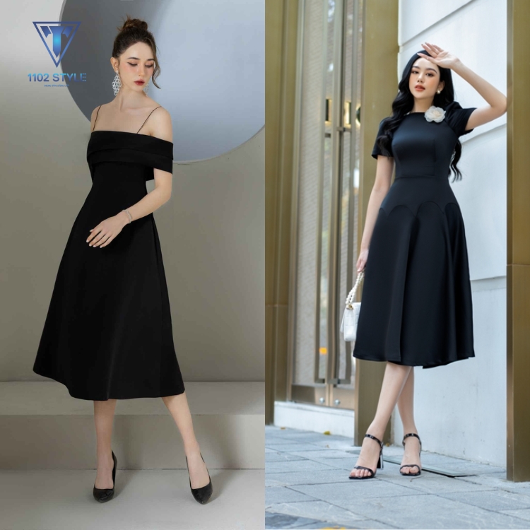 Một vài lưu ý quan trọng trong cách chọn giày khi phối với váy đen