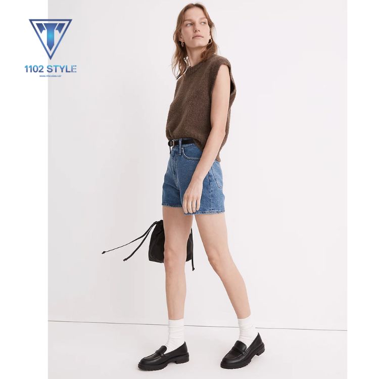 phối đồ với giày loafer nữ
