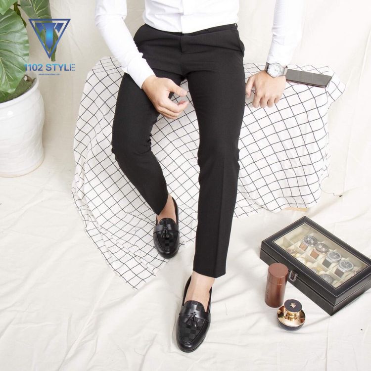 phối đồ với giày lười nam
