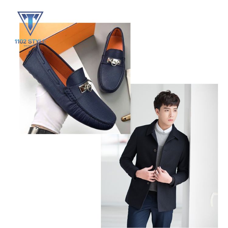 Phối đồ với giày lười nam phong cách Hàn Quốc