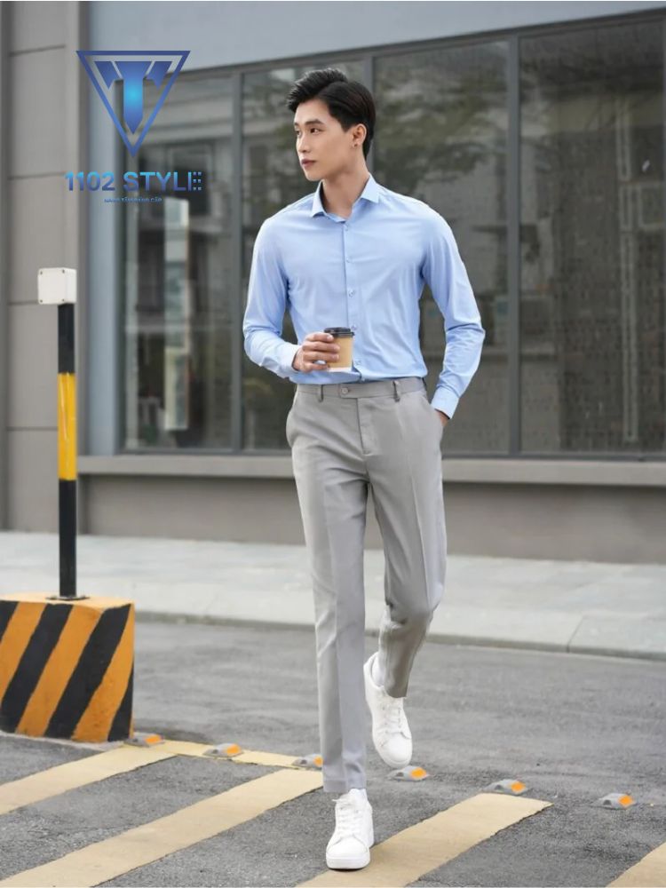phối đồ với giày sneaker nam