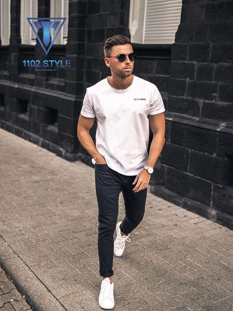 phối đồ với giày sneaker nam