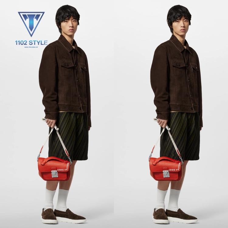 Phối đeo chéo và áo jacket quần short