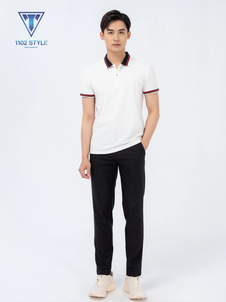 quần tây phối giày sneaker