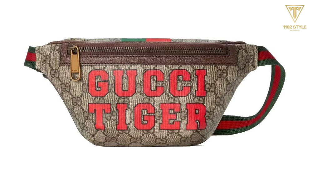 Túi bao tử nữ Gucci Tiger GG