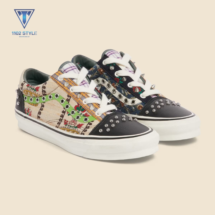 Cách buộc dây giày Gucci một hàng ngang, một hàng chéo
