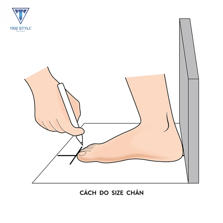 Đo chiều rộng bàn chân