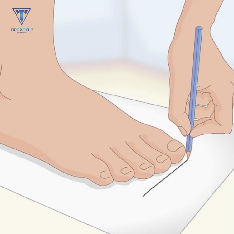 Các bước đo size chân