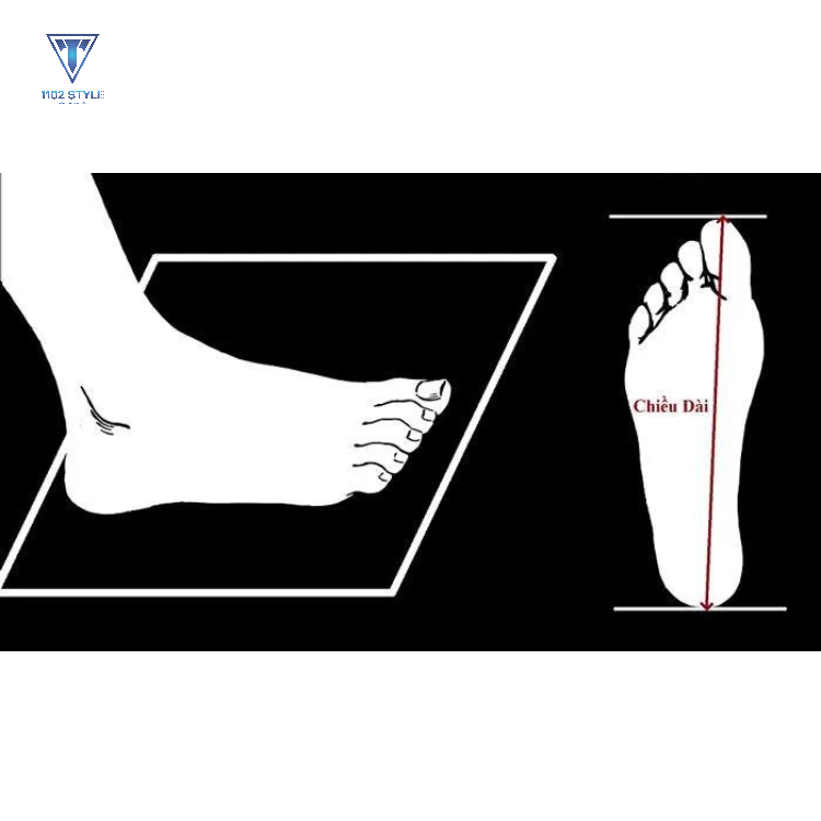 Bước 4: Đo chiều rộng của bàn chân