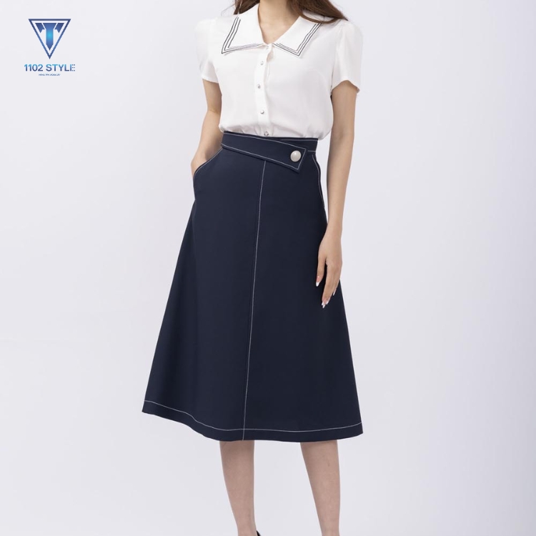 Chân váy chữ a cho người béo dáng xòe tự nhiên