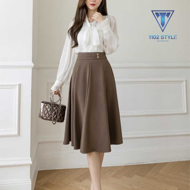 người béo nên mặc váy kiểu gì