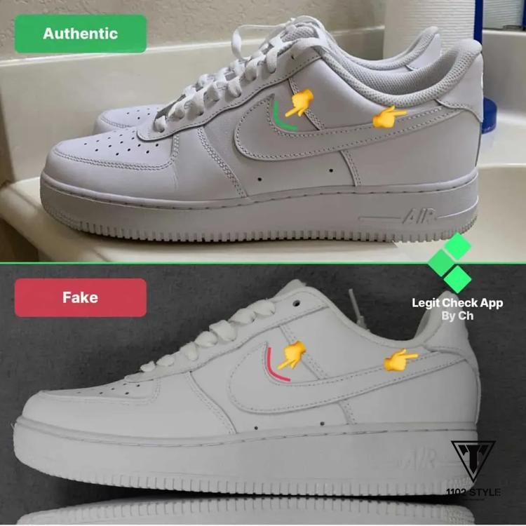 Phân biệt nike air force thật giả