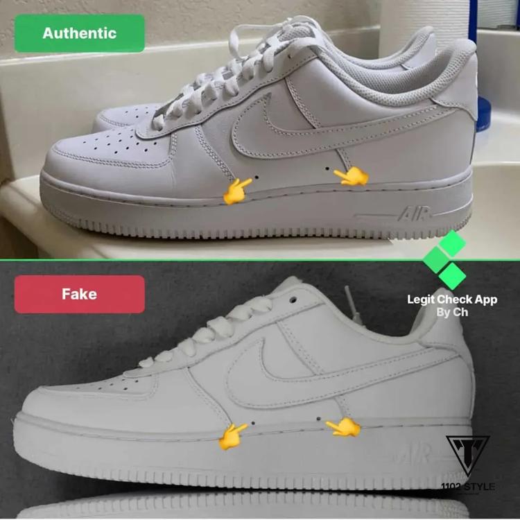 Phân biệt nike air force thật giả