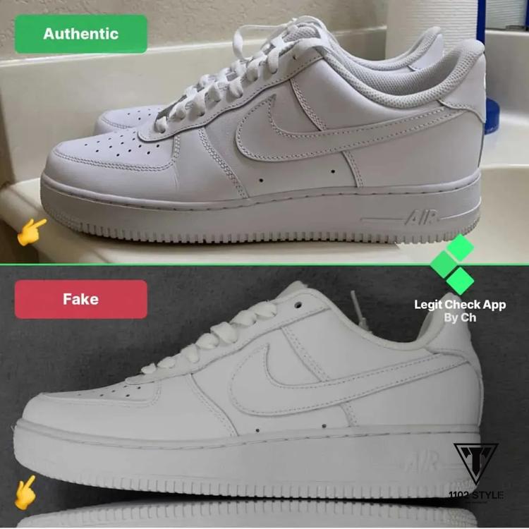 Phân biệt nike air force thật giả