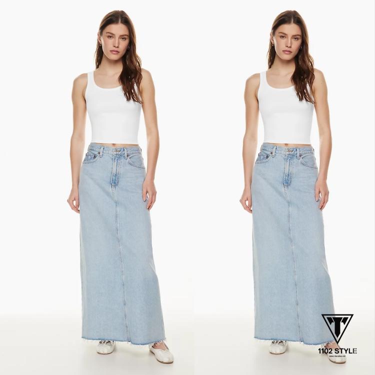 size chân váy jean