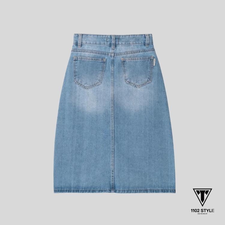 size chân váy jean